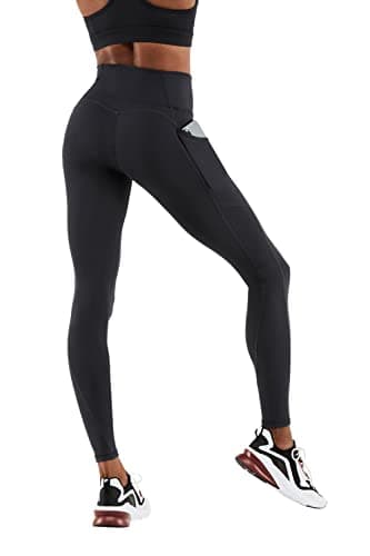 Fabletics Women's Oasis PureLuxe High-Waisted Legging, Light Compression, Buttery Soft, S/Regular | 27, Black