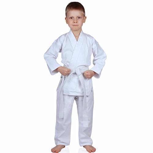 MACS Karate gi Martial Arts Elastic Drawstring Karate Uniform For Kids & Adult Lightweight Student Gi with Free Belt