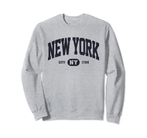 Navy Retro Vintage New York NY Sweatshirt