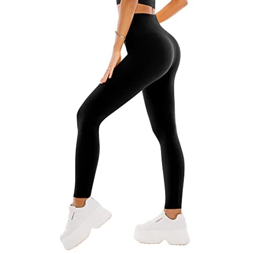 SINOPHANT High Waisted Leggings for Women - Full Length Capri Buttery Soft Yoga Pants for Workout Athletic(Full Black,XXL)