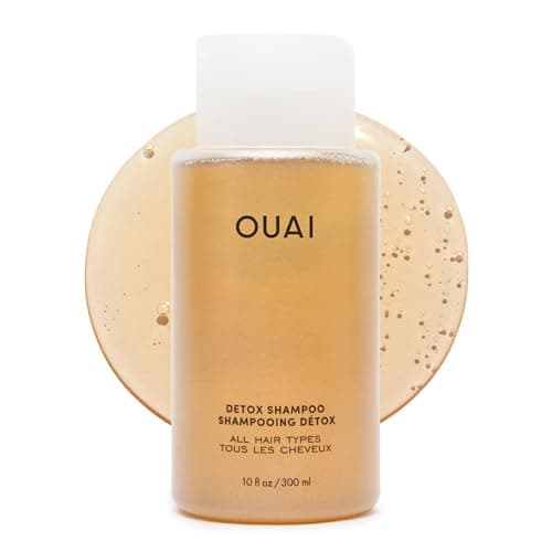 OUAI Detox Shampoo - Clarifying Shampoo for Build Up, Dirt, Oil, Product and Hard Water - Apple Cider Vinegar & Keratin for Clean, Refreshed Hair - Sulfate-Free Hair Care (10 oz)