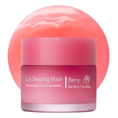 Sleeping lip mask, Nourish & Hydrate Lip Mask, Lip Balm, Lip Oil, Lip Skin Care, Hydrating, Moisturizing Lip Lines Night Sleep Anti-chapped Lip Cream (Berry)