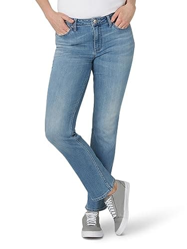 Lee Women's Legendary Mid Rise Straight Leg Jean Anchor 12