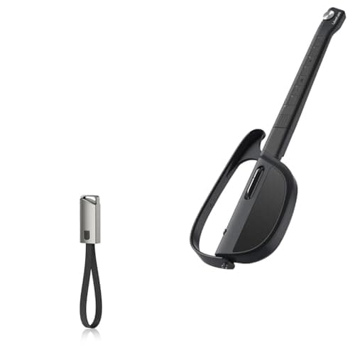 Best Stringless Smart Guitars #6 from BoxWave BoxWave Cable Compatible with LiberLive C1 Stringless Smart Guitar - USB Type-C Keychain Charger, Key Ring USB Type-C to Type-A 8 in USB Cable - Jet Black