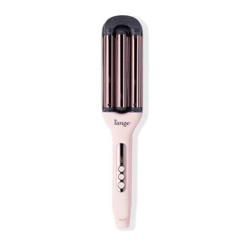 L'ANGE Hair Le Vogue Titanium Deep Waver Blush | | Titanium 3 Barrel Waving Tool | 10-Second Smart Timer for Easy Styling | Adjustable Temperature: 250-450°F