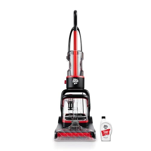 Dirt Devil Full Size Carpet Cleaner Machine for Carpet and Upholstery, Deep Cleaning Carpet Shampooer Machine with Two Cleaning Modes, Pair with Dirt Devil Carpet Cleaner Solution