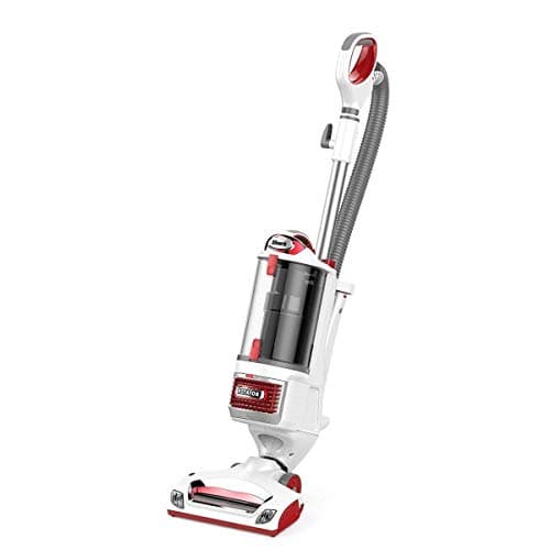 Shark NV501 Rotator Professional Lift-Away Upright Vacuum with HEPA Filter, Swivel Steering, LED Headlights, Wide Upholstery Tool, Dusting Brush & Crevice Tool, White/Red, 12, 18, 14.