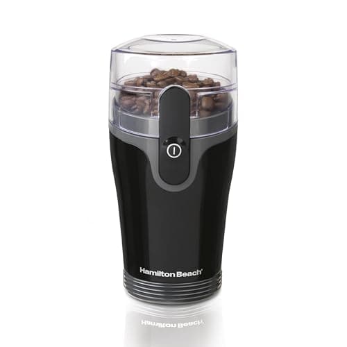 Hamilton Beach Fresh Grind Electric Coffee Grinder for Beans, Spices and More, Stainless Steel Blades, Removable Chamber, Makes up to 12 Cups, Black