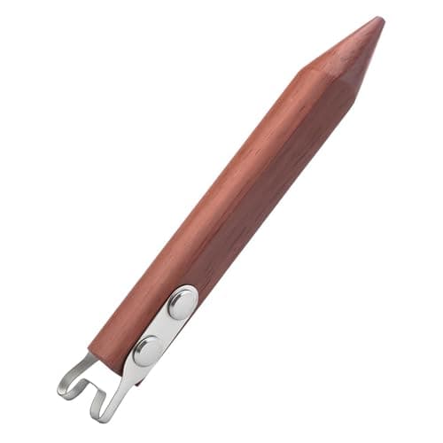 Pottery Trimming Tools, Clay Wheel Throwing Carving Scraper, 6mm Wide Stainless Steel Ceramic Carving Tool Accessories with, for Clay & Ceramics Bottom Foot