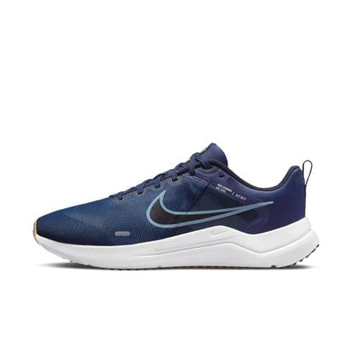 Nike Downshifter 12 Mens Running Trainers DD9293 Sneakers Shoes (UK 7 US 8 EU 41, Midnight Navy Worn Blue 400)