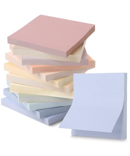 Mr. Pen- Sticky Notes, 3”x3”, 12 Pads, 600 Sheets, 12 Soft Vintage Color Sticky Notes 3x3