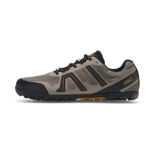 Xero Shoes Men's Mesa Trail II Barefoot Trail Run Shoes, Fallen Rock/Black, 10