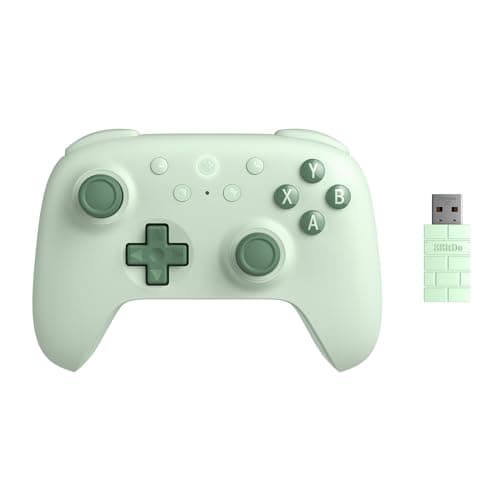 8BitDo Ultimate 2C Wireless Controller for Windows PC and Android, with 1000 Hz Polling Rate, Hall Effect Joysticks and Triggers, and Remappable L4/R4 Bumpers (Green)