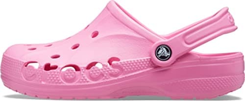 Crocs Unisex-Adult Baya Clogs, Pink Lemonade, 11 Women/9 Men