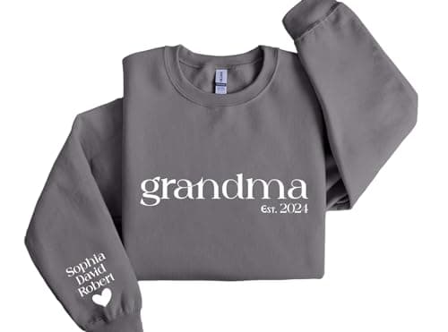 Personalized Grandma Sweatshirt with Kids Names, Mama Hoodie, Custom Mom Gifts, Grandma Gift, Grandkids Name, Christmas Gift For Nana, Gigi, Granny