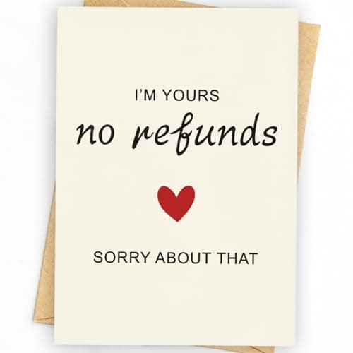 Valentine Day Gifts & Card | Anniversary Card to Husband | Funny Anniversary Card & Gifts for Women, Men, Husband, Wife, Him, and Her | Happy Anniversary Decorations