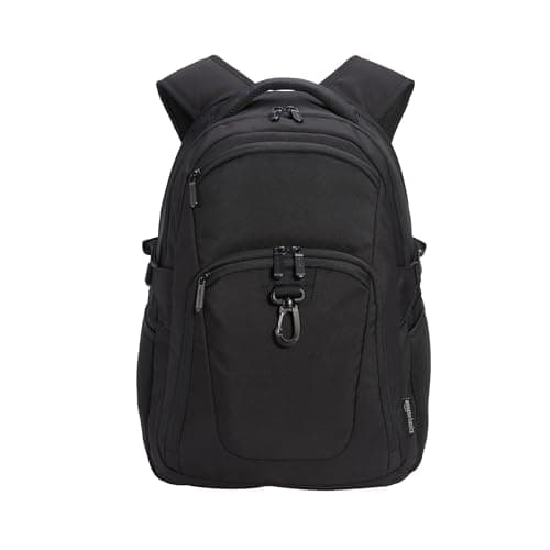 Amazon Basics Travel Laptop Backpack 15.6 inch Laptop, Black