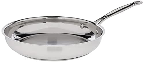 Cuisinart 10-Inch Open Skillet, Chef's Classic Stainless Steel Cookware Collection, 722-24