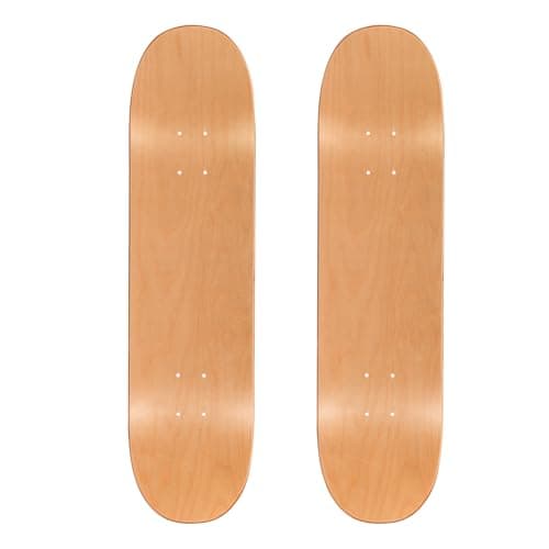 TLHB 2PCS Skateboard Deck, 31 * 8 Inch 7-Layer Maple Blank Skateboard Deck, Double-Kick Skate Deck