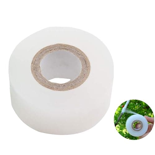 1.2inch Grafting Tape 328ft for Floral Fruit Trees Stretchable Garden Grafting Tape Plants Repair Tapes Poly Budding Tape Seedling Graft (white-1pack)