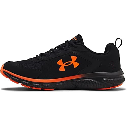 Under Armour Men's Charged Assert 9, Black/Blaze/Orange, 10 M US
