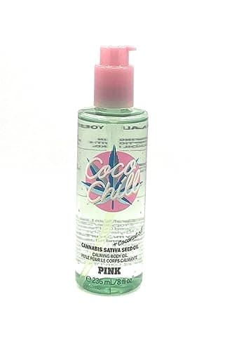 Victoria's Secret Pink Coco Chill Calming Body Oil with Coconout Oil 8 Fluid Ounce