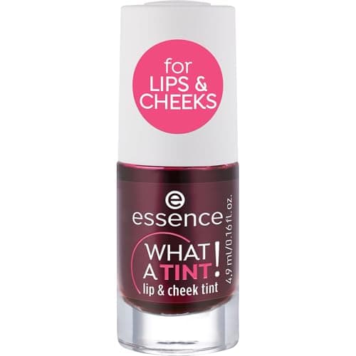 essence | What a Tint! Lip & Cheek Tint | Long-Lasting Liquid Blush & Lip Stain | Non-Sticky & Kiss-Proof | Vegan & Cruelty Free