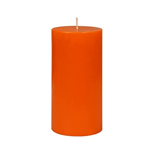 6 Inch Orange Pillar Candle