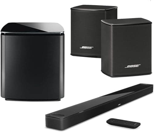 Bose Home Theater System Smart Ultra Dolby Atmos Soundbar, Bass Module 700 2X Wireless Surround Speaker, Black