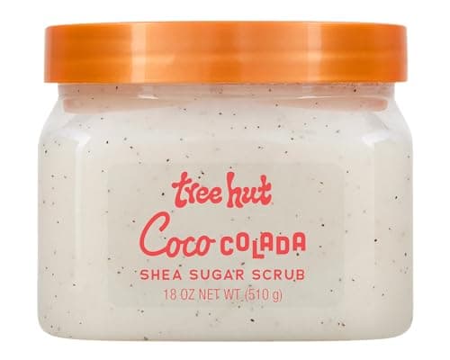 Tree Hut Coco Colada Shea Sugar Scrub, 18 oz, Ultra Hydrating and Exfoliating Scrub for Nourishing Essential Body Care