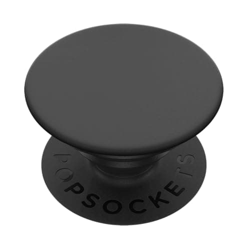​​​​PopSockets Phone Grip with Expanding Kickstand, Adhesive Grip - Black