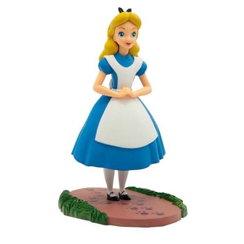 Bullyland 11400 Toy Figure, Walt Disney Alice in Wonderland, Approx. 10.4 cm, Ideal as a Cake Topper, Detailed, PVC-Free, Great Gift for Children’s Imaginative Play