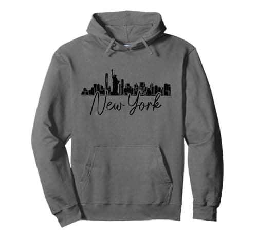 NYC Skyline New York City Pride Vintage NY Pullover Hoodie