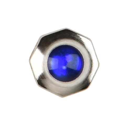 Ewatchparts 1 Watch Crown Compatible With Calibre De Cartier Tank Solo Watch 5.5mm Sapphire Steel Blue