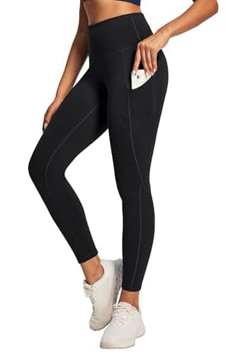 Best High Rise Leggings #6 from Ewedoos Ewedoos Leggings with Pockets for Women High Waisted Athletic Workout Compression Leggings Tummy Control Yoga Pants Women Black