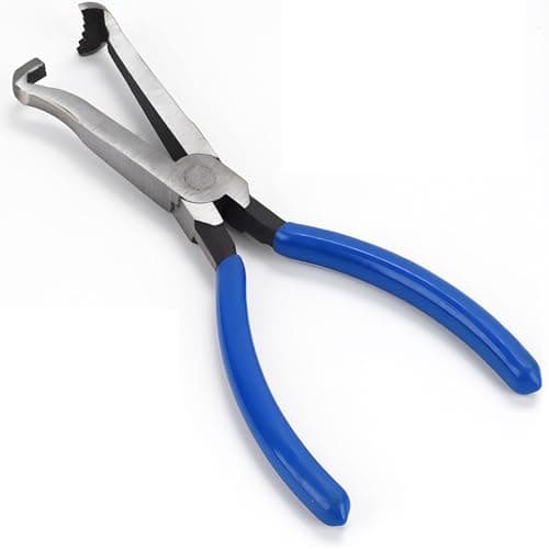 TMZDCJK Electrical Disconnect Pliers, 8inch Spark Plug Disassembly Pliers,Automotive Electrical Connector Disconnect Pliers,Automotive Electrical Plug Connector Disconnect Tool(1PC Blue)