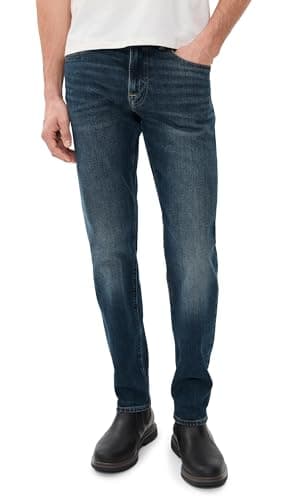 Madewell Men's New Athletic Slim Danden Jeans, Danden Wash, Blue, 32