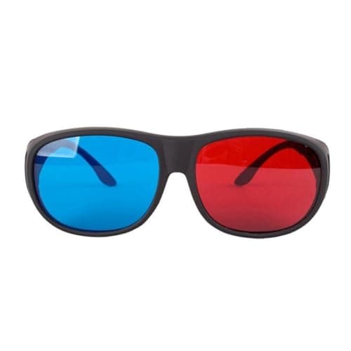 BEAHING Red-Blue 3D Glasses Cyan Anaglyph Simple Style 3D Glasses Stereo Movie Game-Extra Upgrade Style for Men Women Red-Blue Glasses