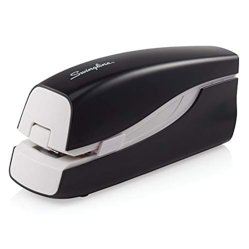 Swingline Electric Stapler, 20 Sheet Capacity, Portable, Full Strip, Plug In or Battery, Black (48200)