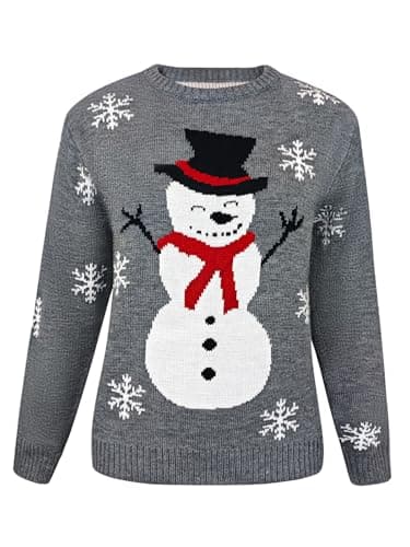 Ugly Christmas Sweater Women Men Sweatshirt Funny Cute Xmas Graphic Tees Christmas Sweaters New Years Eve Holiday Party Vacation Outfits Women Fall Clothes Fashion Winter Clothing Plus Size Tops