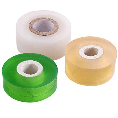 NAYE Grafting Tape for Fruit Trees,3 Pcs Stretchable Floristry Film,3 Color with Various Elasticity,Plants Repair Budding Tape