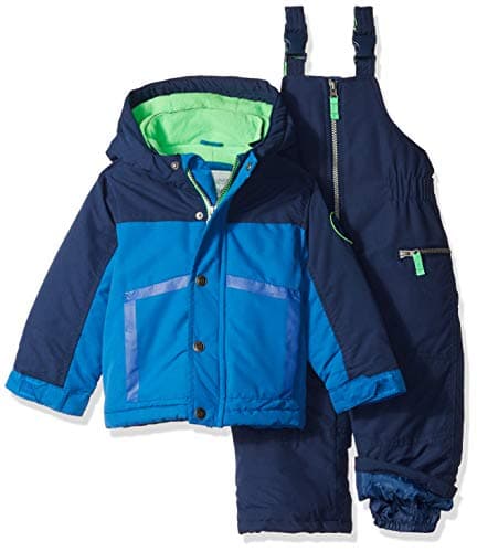 Carter's Boys' Toddler Heavyweight 2-Piece Skisuit Snowsuit, house blue/current navy, 3T