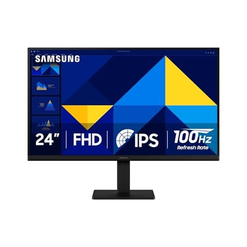 Best Monitor for Computers #2 from Samsung Samsung 24" (S30GD) Essential Monitor with IPS Panel and Tilt Only Stand, 100Hz Refresh Rate, Ergonomic Design, Advanced Eye Care, Game Mode, LS24D304GANXZA