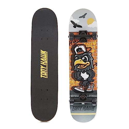 Tony Hawk 31" Skateboard - Signature Series 1 Skateboard with Pro Trucks, Full Grip Tape, 9-Ply Maple Deck, Ideal for All Experience Levels
