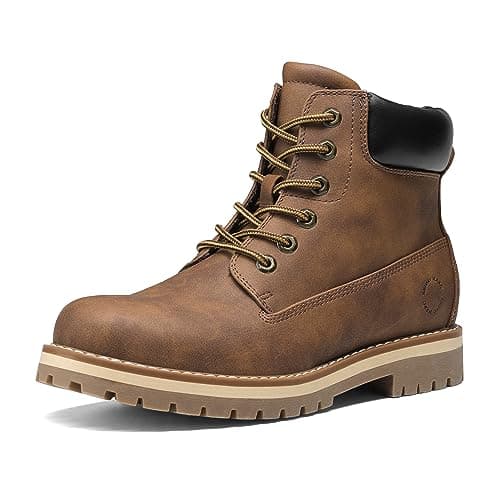 Bruno Marc Men's Insulated Winter Casual Boots Outdoor Warm Cold-Weather Work Boots,Brown,Size 10,SBSB226M-1