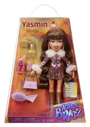 Bratz Alwayz Yasmin Fashion Doll with 10 Accessories and Poster