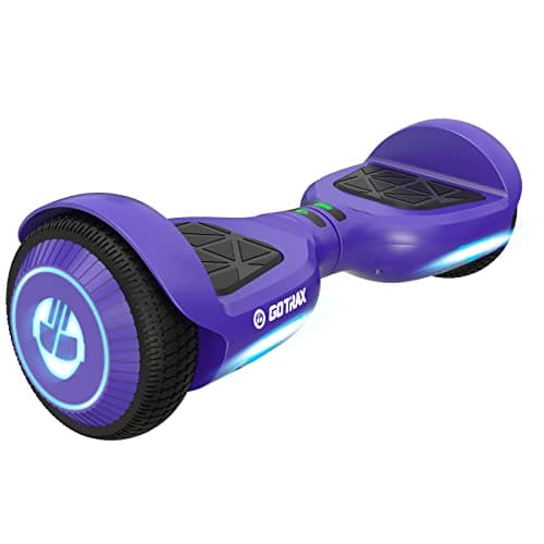 Gotrax Edge Hoverboard with 6.5" LED Wheels & Headlight, Top 6.2mph & 3.1 Miles Range Power by Dual 200W Motor, UL2272 Certified and 50.4Wh Battery Self Balancing Scooters for 44-176lbs Kids Adults(violet)