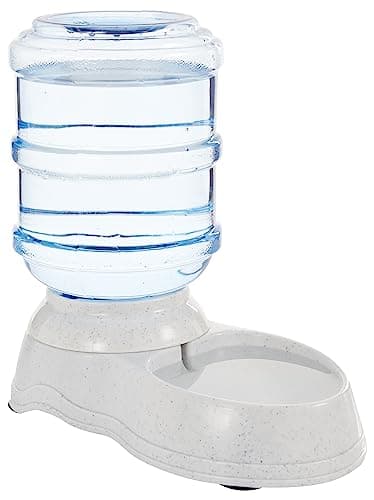 Amazon Basics Gravity Pet Waterer for Cat, Dog, Small, 1 Gallons (3.8 liters) Capacity, Gray