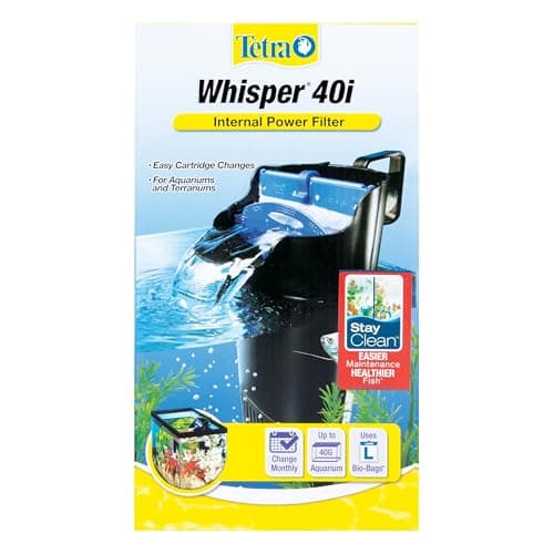 Tetra Whisper Internal Filter 20 To 40 Gallons, For Aquariums, In-Tank Filtration With Air Pump