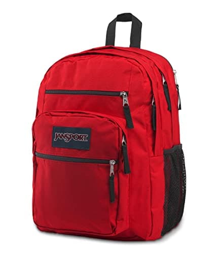 JanSport Laptop Backpack - Computer Bag with 2 Compartments, Ergonomic Shoulder Straps, 15” Laptop Sleeve, Haul Handle - Book Rucksack - Red Tape